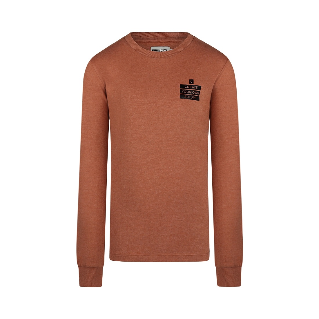 No Way Monday jongens longsleeve bruin No Way Monday