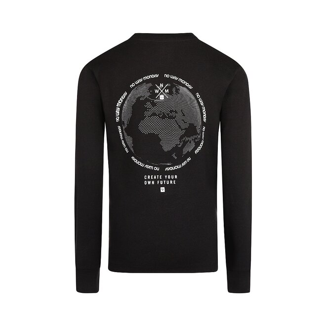 No Way Monday boys longsleeve black