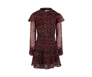 No Way Monday meisjes jurk roze zwart panterprint No Way Monday