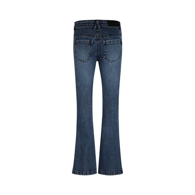 No Way Monday girls flared jeans blue studs