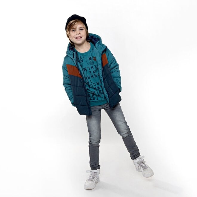 No Way Monday Jungen Kapuzenjacke blau