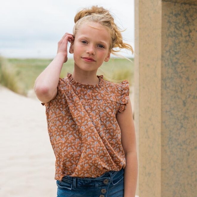 No Way Monday meisjes jeans skort blauw