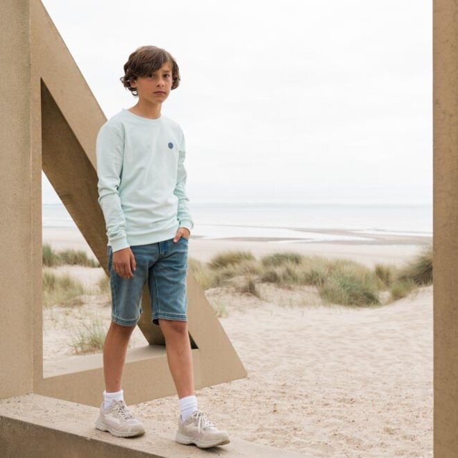 No Way Monday Jungen Jeans Shorts normal blau