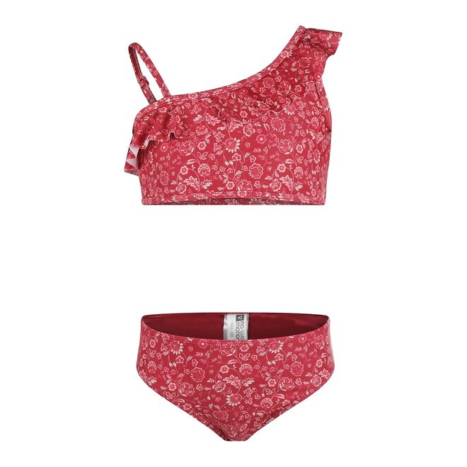 No Way Monday girls bikini red flowers