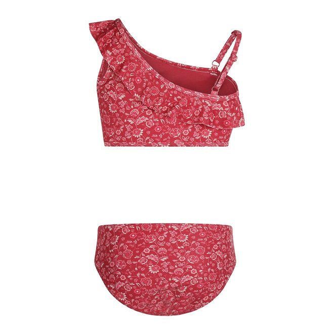 No Way Monday girls bikini red flowers