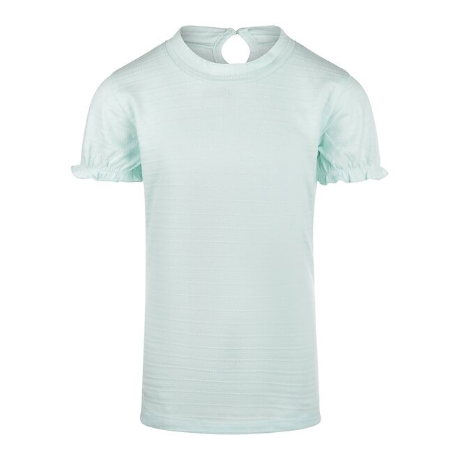 No Way Monday Mädchen T-Shirt hell aquablau strukturiert