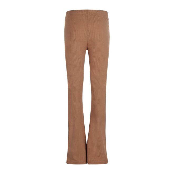 No Way Monday girls flared leggings soft brown textured