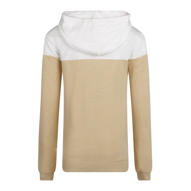 No Way Monday boys hoodie sand white