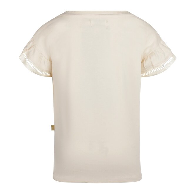 No Way Monday meisjes T-shirt off white