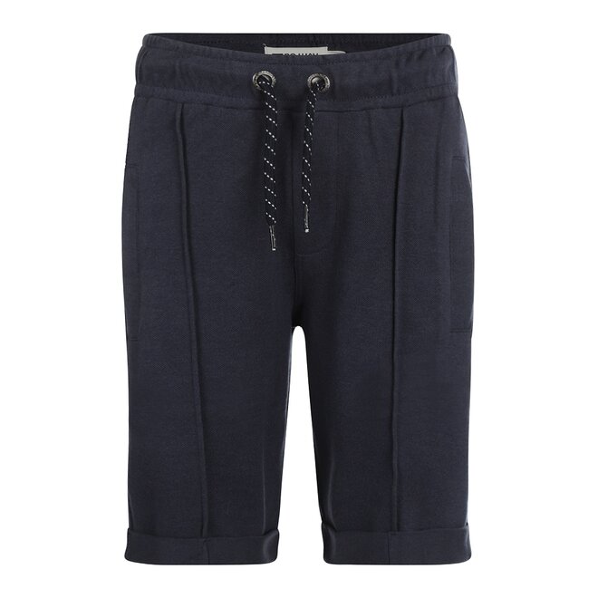 No Way Monday boys jogging shorts dark blue stitched seam