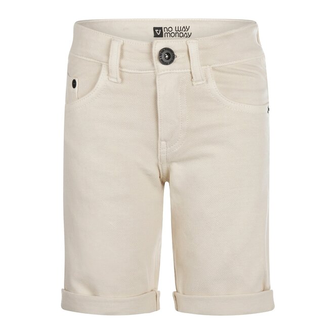 No Way Monday jongens shorts off white