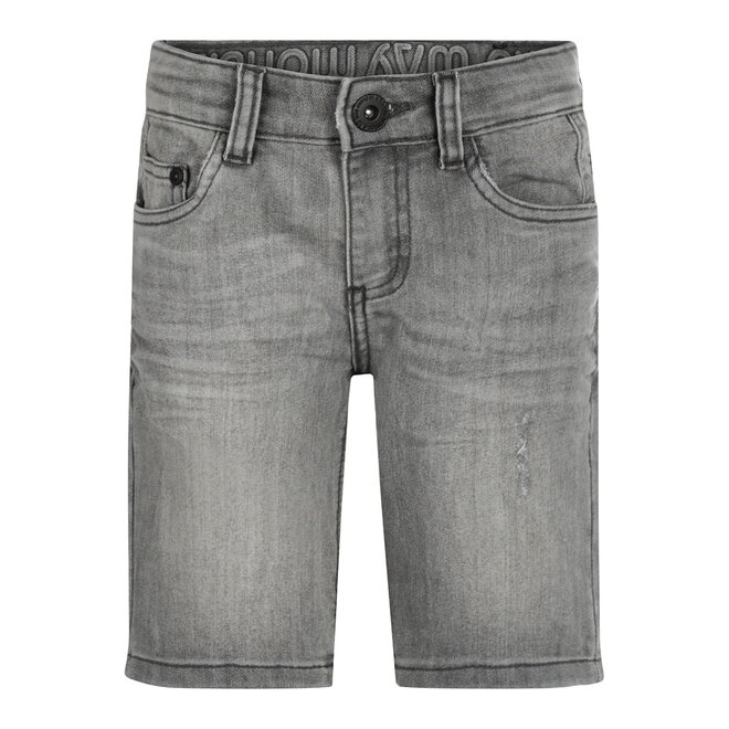 No Way Monday jongens jeans shorts slim fit grijs