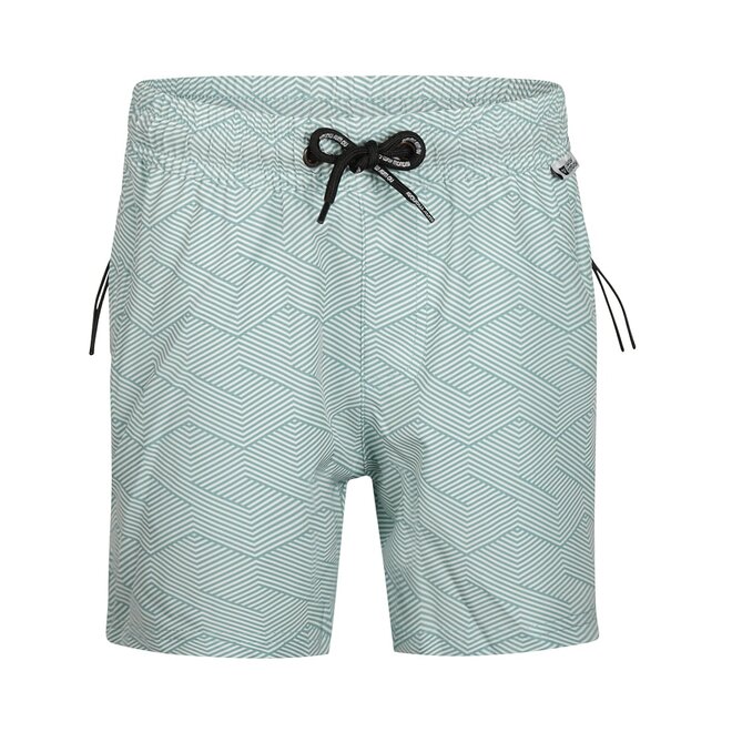 No Way Monday men's swim shorts fresh blue graphic print