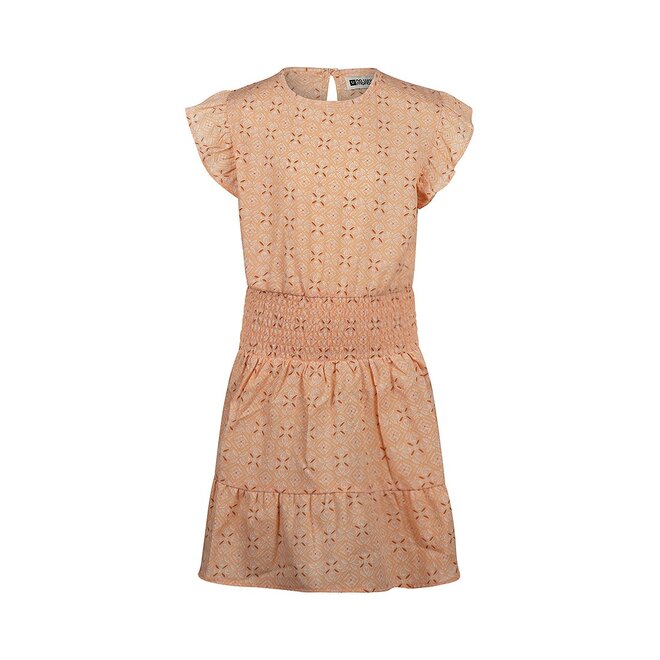 No Way Monday Mädchen Kleid kurze Ärmel soft orange