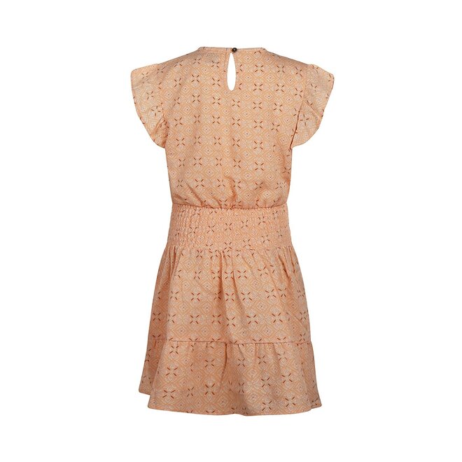 No Way Monday Mädchen Kleid kurze Ärmel soft orange