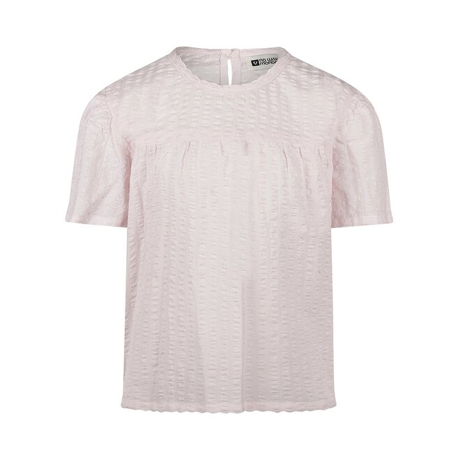 No Way Monday meisjes blouse lichtroze 100% katoen
