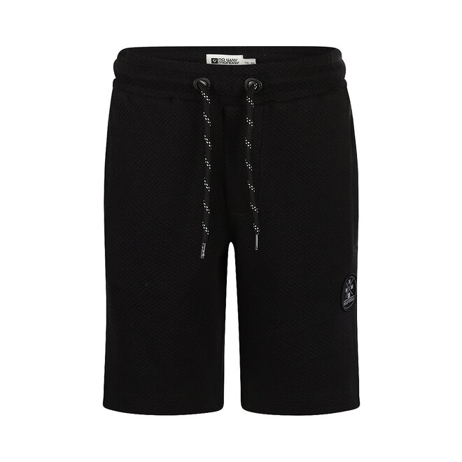 No Way Monday boys jogging shorts black 100% cotton