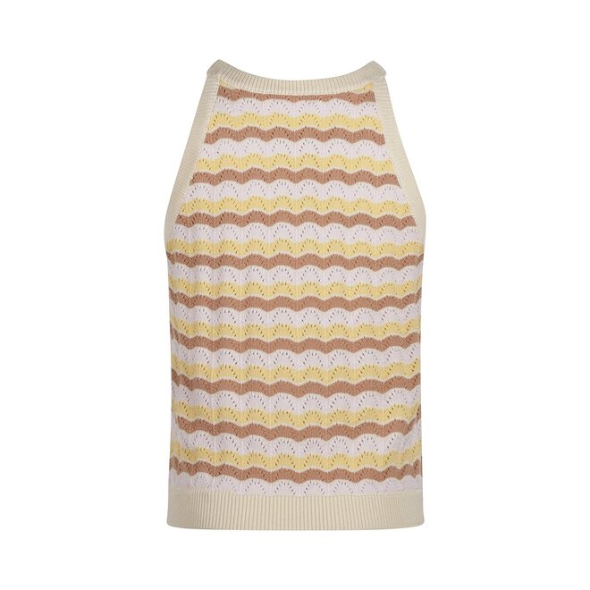 No Way Monday Mädchen Halfter Top mehrfarbig leicht gestrickt