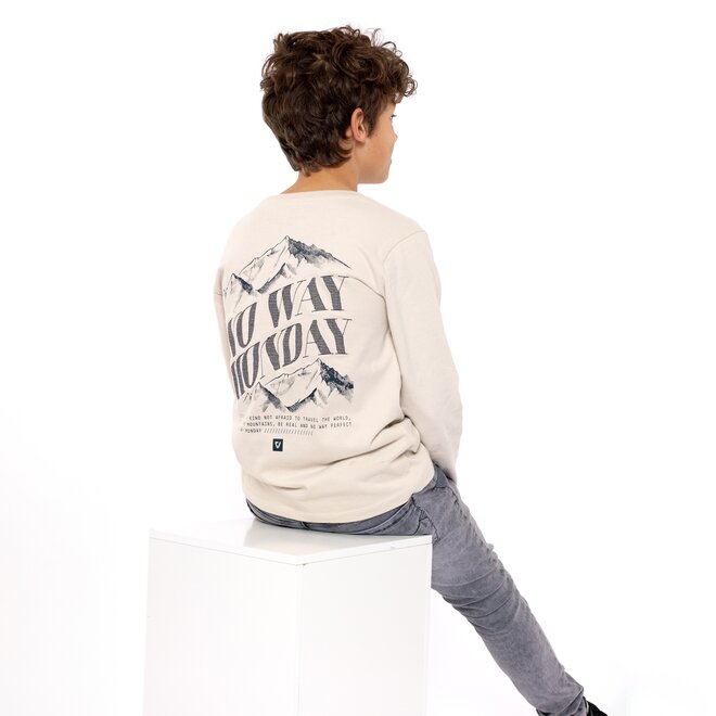 No Way Monday Jungen Longsleeve sandfarben