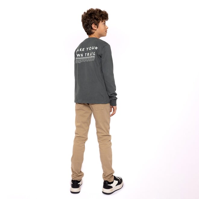 No Way Monday boys' tapered fit camel trousers