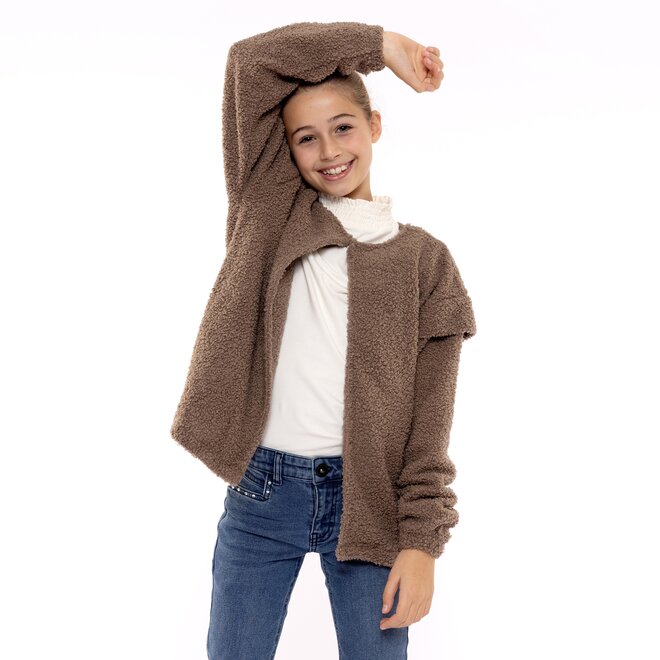 No Way Monday Mädchen Longsleeve off weiß Rollkragenpullover