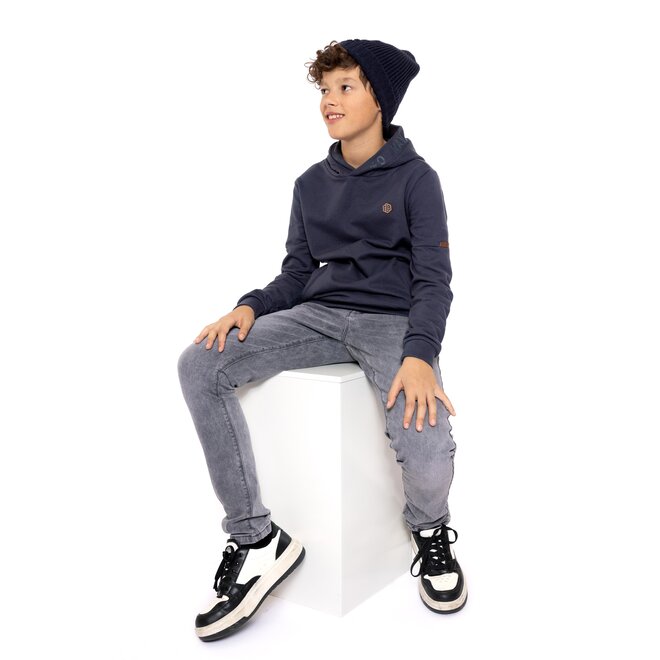 No Way Monday boys hoodie dark blue hoodie