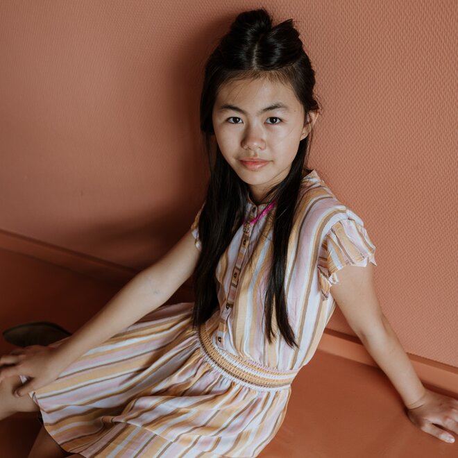 No Way Monday girls dress multicolour viscose