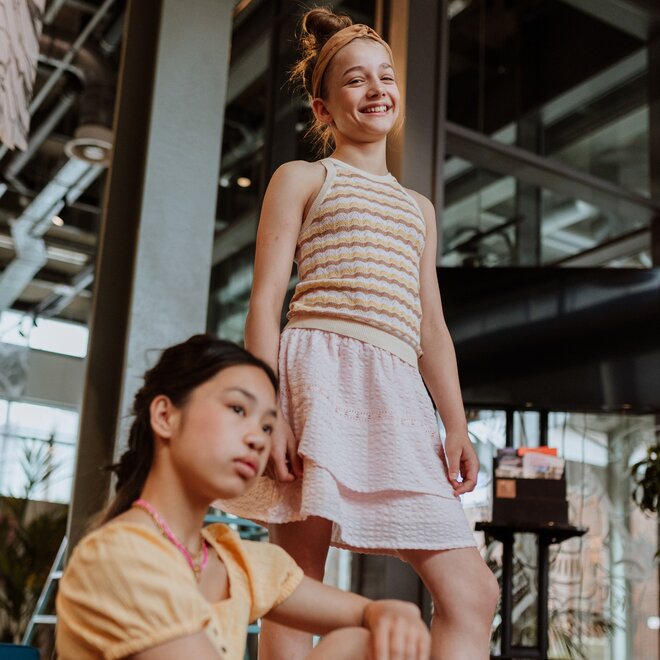 No Way Monday Mädchen Rock hellrosa 100% Baumwolle