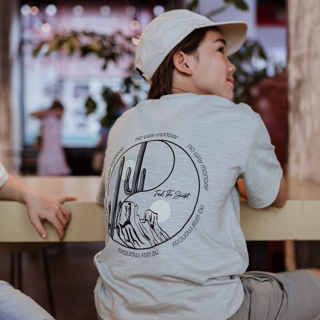 No Way Monday jongens T-shirt loose fit lichtgroen