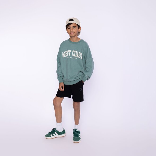 No Way Monday Jungen Jogging-Shorts schwarz 100% Baumwolle