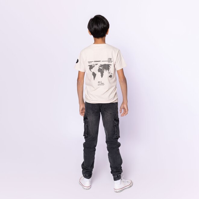 No Way Monday jongens jeans jogger zwart cargo