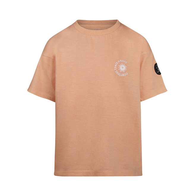 No Way Monday Jungen-T-Shirt lose Passform soft orange