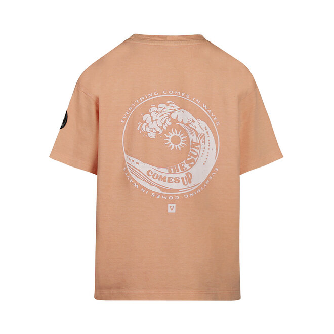 No Way Monday Jungen-T-Shirt lose Passform soft orange