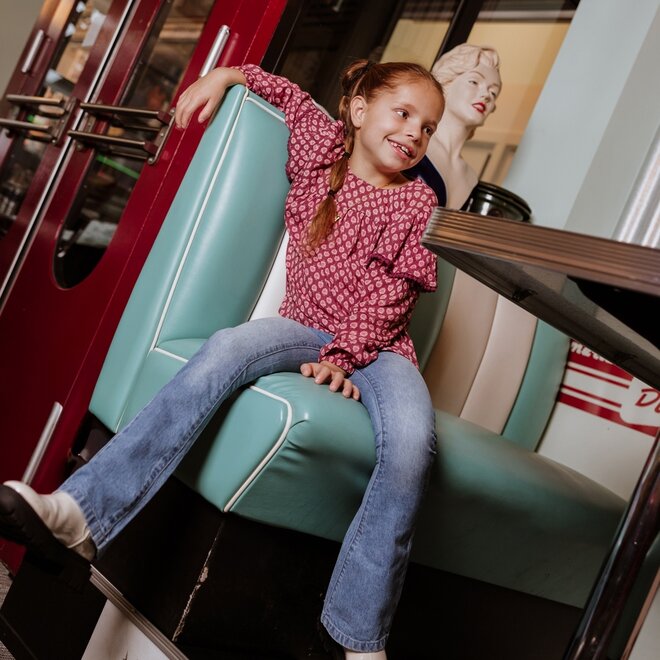 No Way Monday girls flared jeans blue