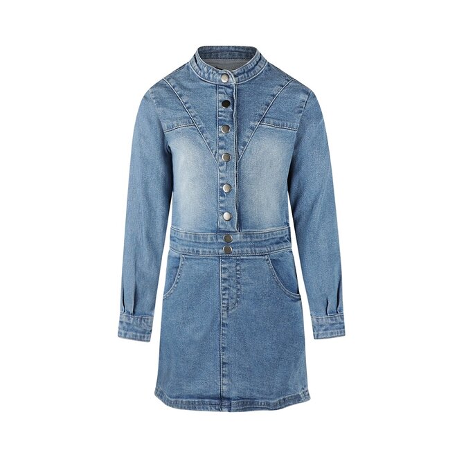 No Way Monday girls jeans dress blue