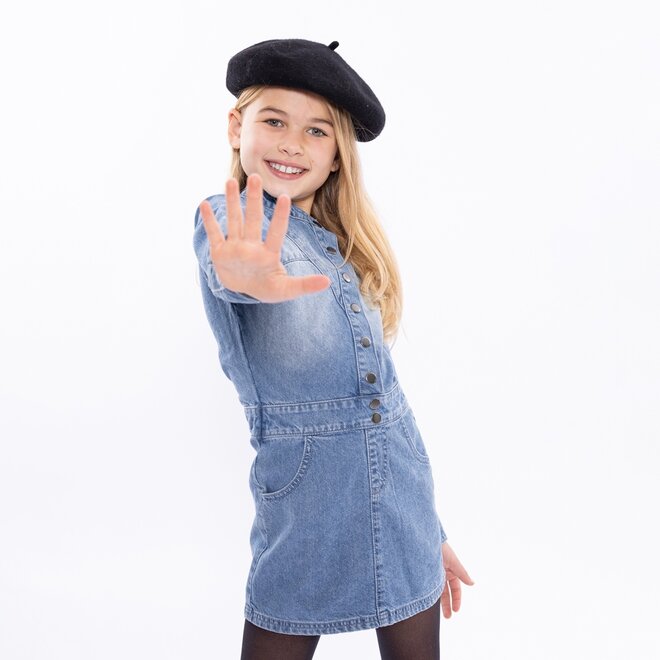 No Way Monday girls jeans dress blue