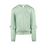 No Way Monday girls longsleeve mint green ruffles
