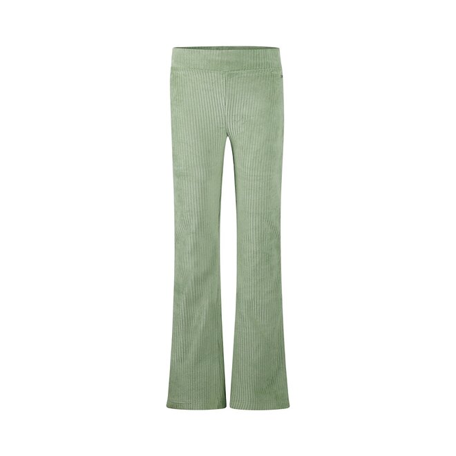 No Way Monday girls flared trousers mint green corduroy rib