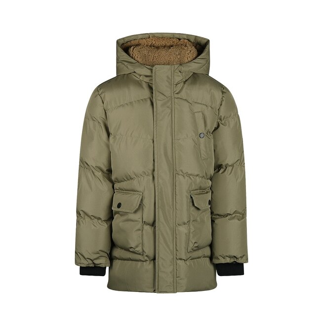 No Way Monday Jungen-Winterjacke, armeegrün, wasserabweisend