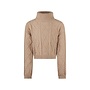 No Way Monday girls knitted turtleneck taupe