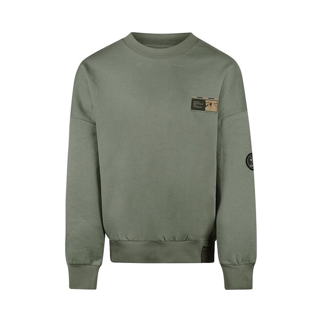 No Way Monday boys' jumper loose fit soft green