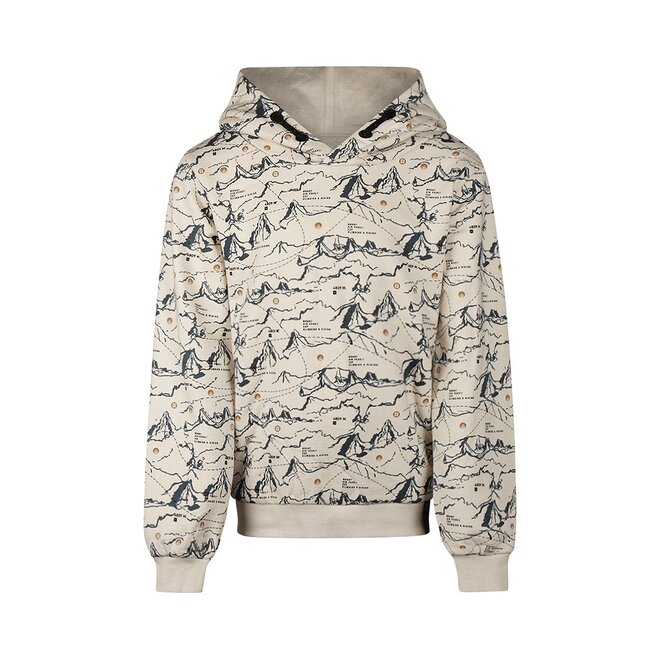 No Way Monday boys hoodie beige soft blue hoodie