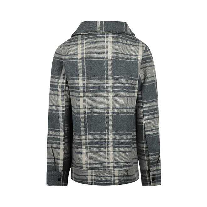 No Way Monday boys' jacket soft blue checkered