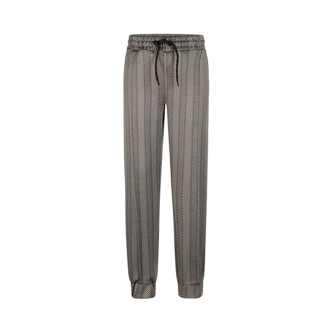 No Way Monday boys' trousers taupe striped