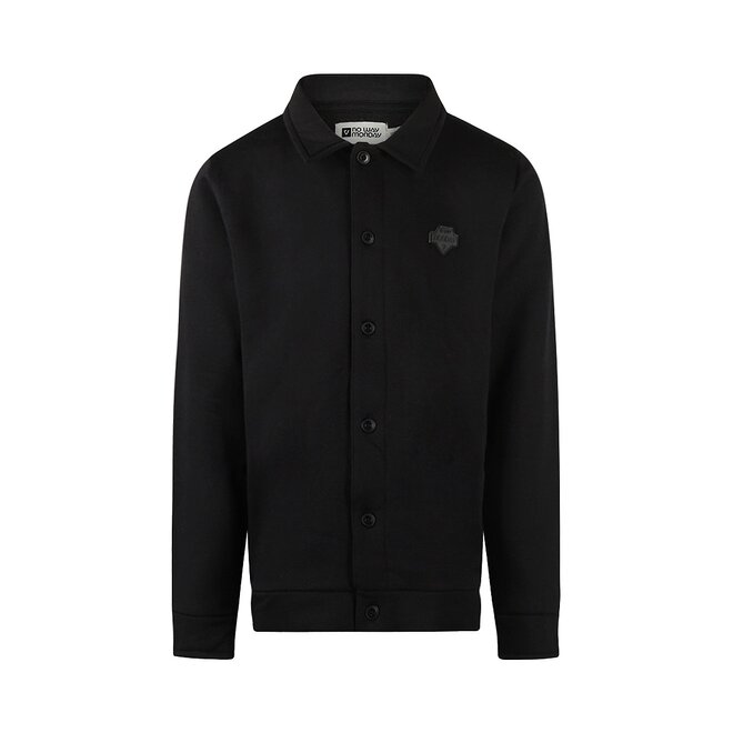 No Way Monday Jungen-Bluse, schwarz, Overshirt