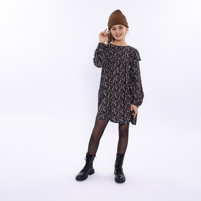 No Way Monday girls dress black floral