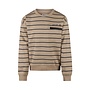 No Way Monday boys' jumper loose fit light grey striped
