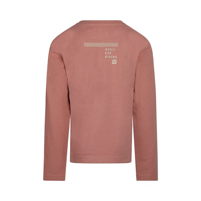 No Way Monday boys' longsleeve dropped shoulder soft red
