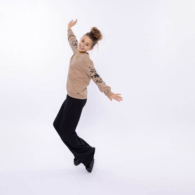 No Way Monday Mädchenjogginghose weit geschnitten schwarz