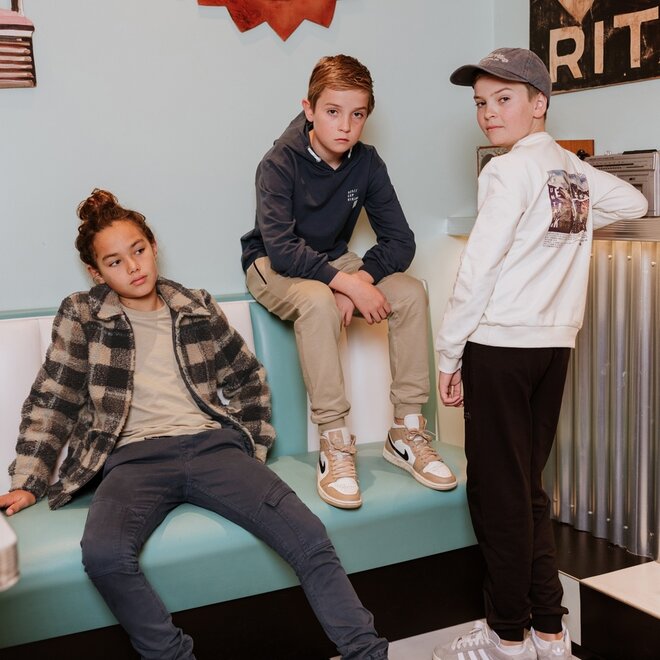 No Way Monday boys hoodie anthracite hoodie